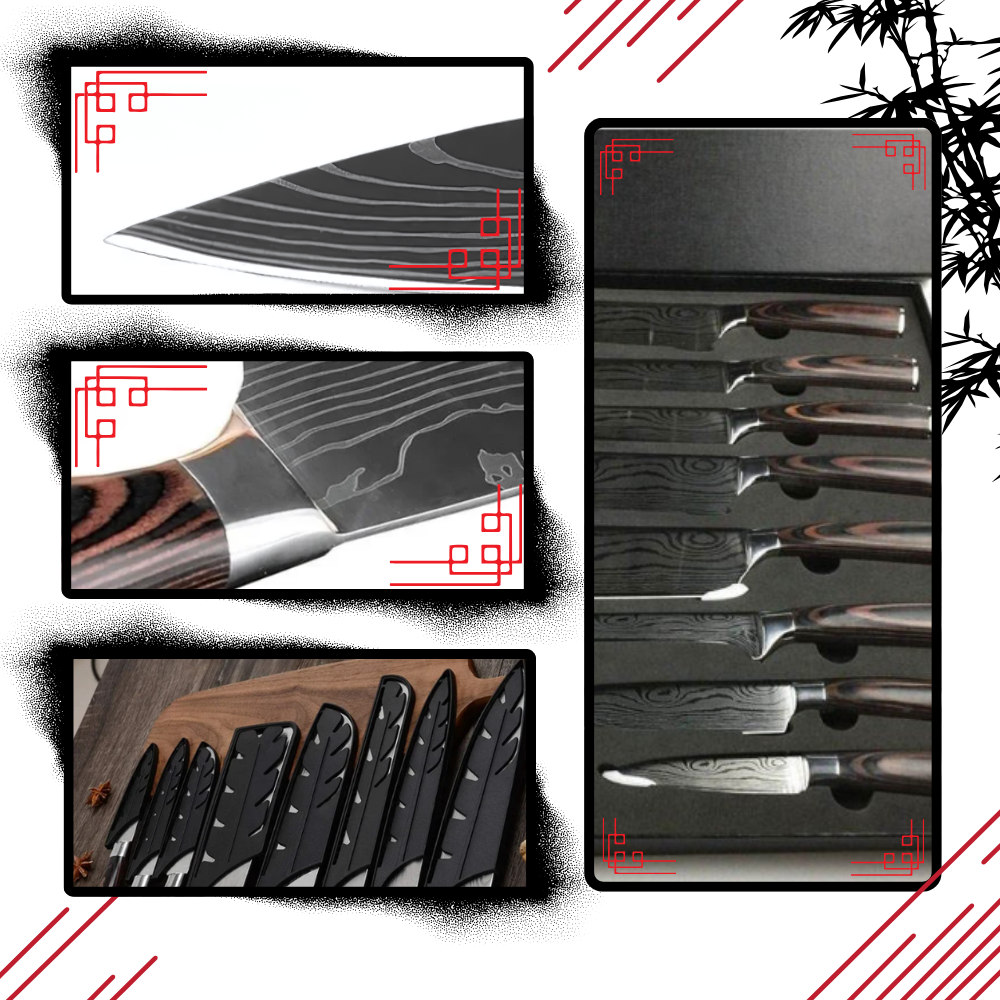 Japanese Pakkawood Kitchen Knives