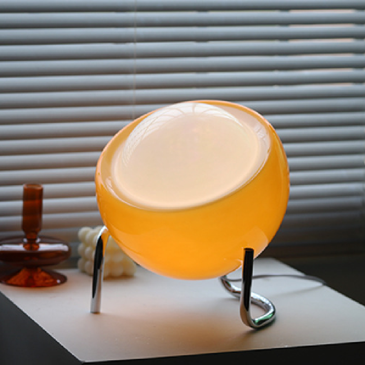 Scandinavian Glass Table Lamp for Atmosphere Kalsten