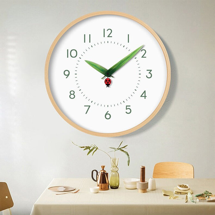 Kalsten | Timeless Perch Clock - Chic Natural Time Clock with Bird and Flowers