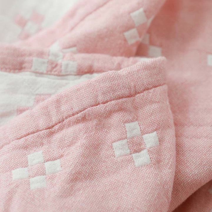 Cotton Geometric Throw Blanket Noxord