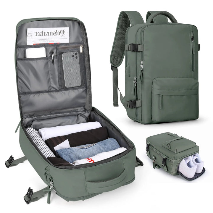 Waterproof Backpack with USB Charging Function and Laptop Compartment 35L | Kalsten