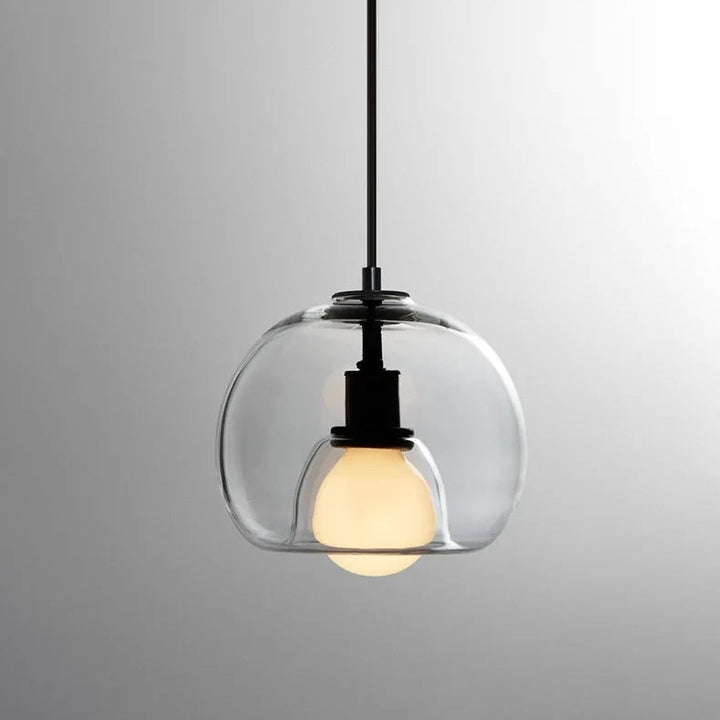 Handblown Stained Glass Orb Pendant Light Lampshade | Kalsten