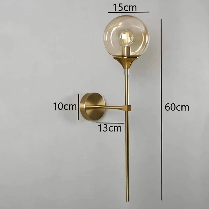 Scandinavian modern glass wall lamp | Kalsten
