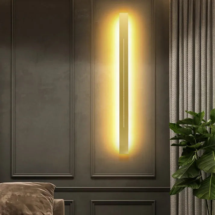 Modern Black Vertical LED Wall Lamp