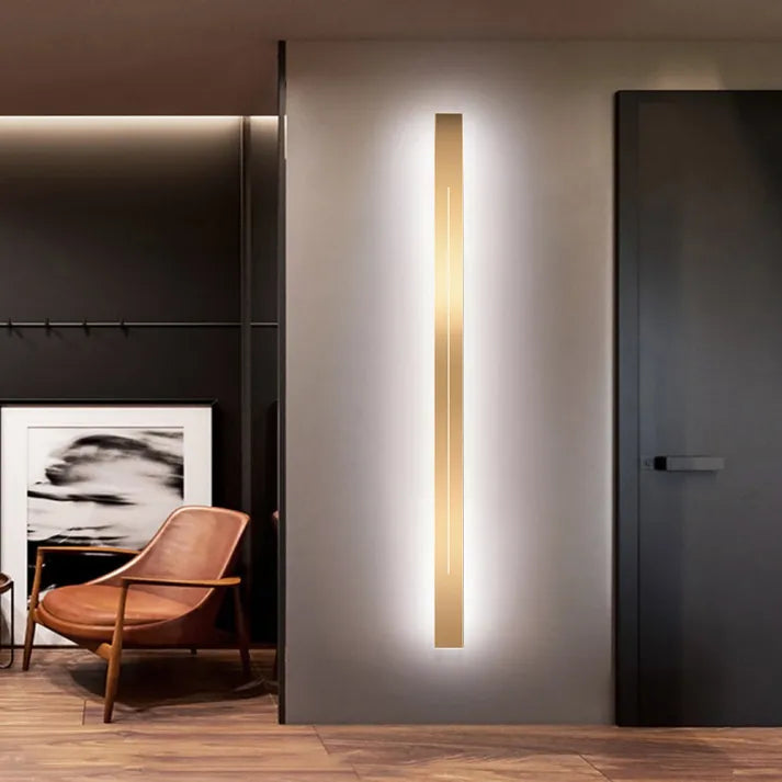 Modern Black Vertical LED Wall Lamp
