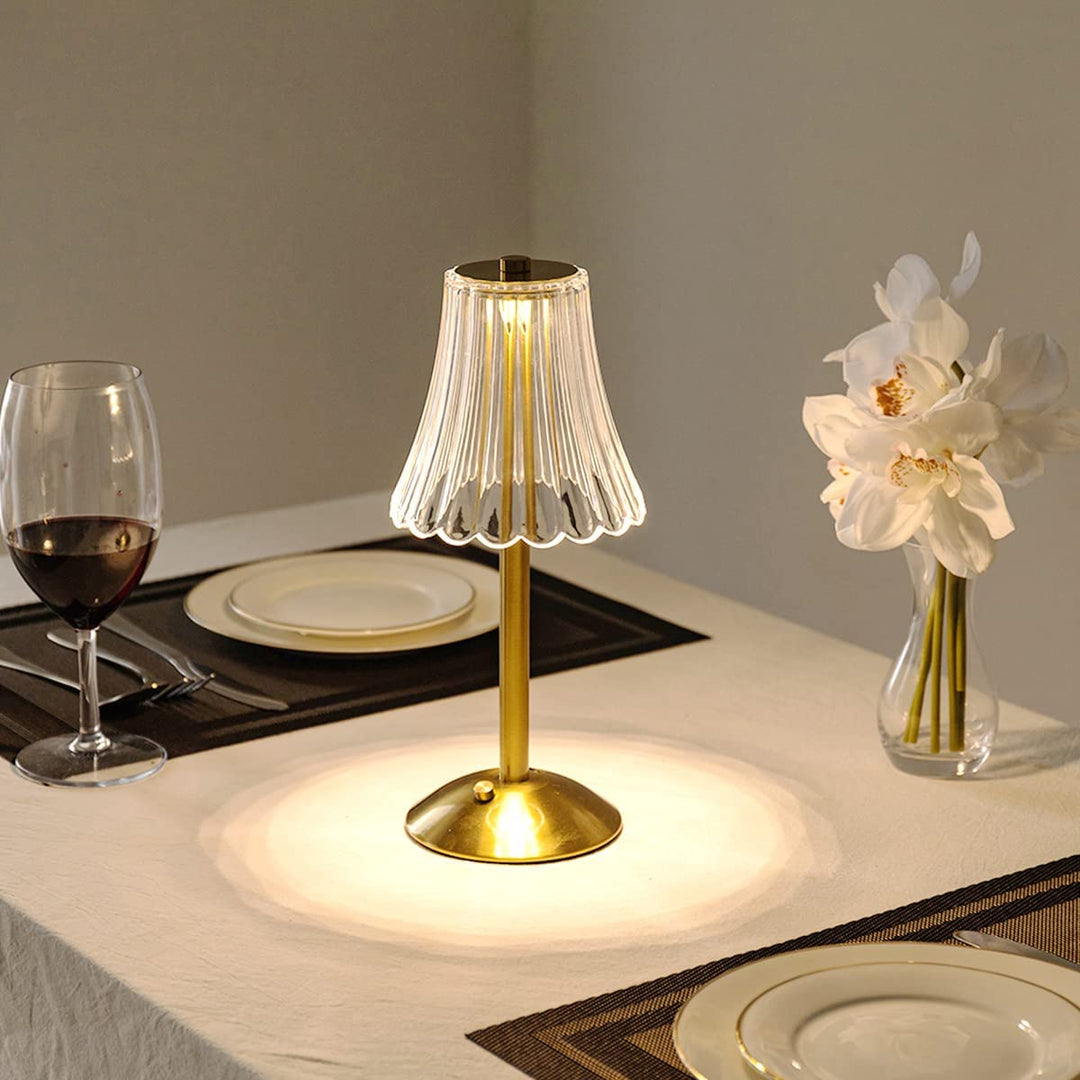 Golden Crystal Table Lamp - Aurora Luxe | Kalsten