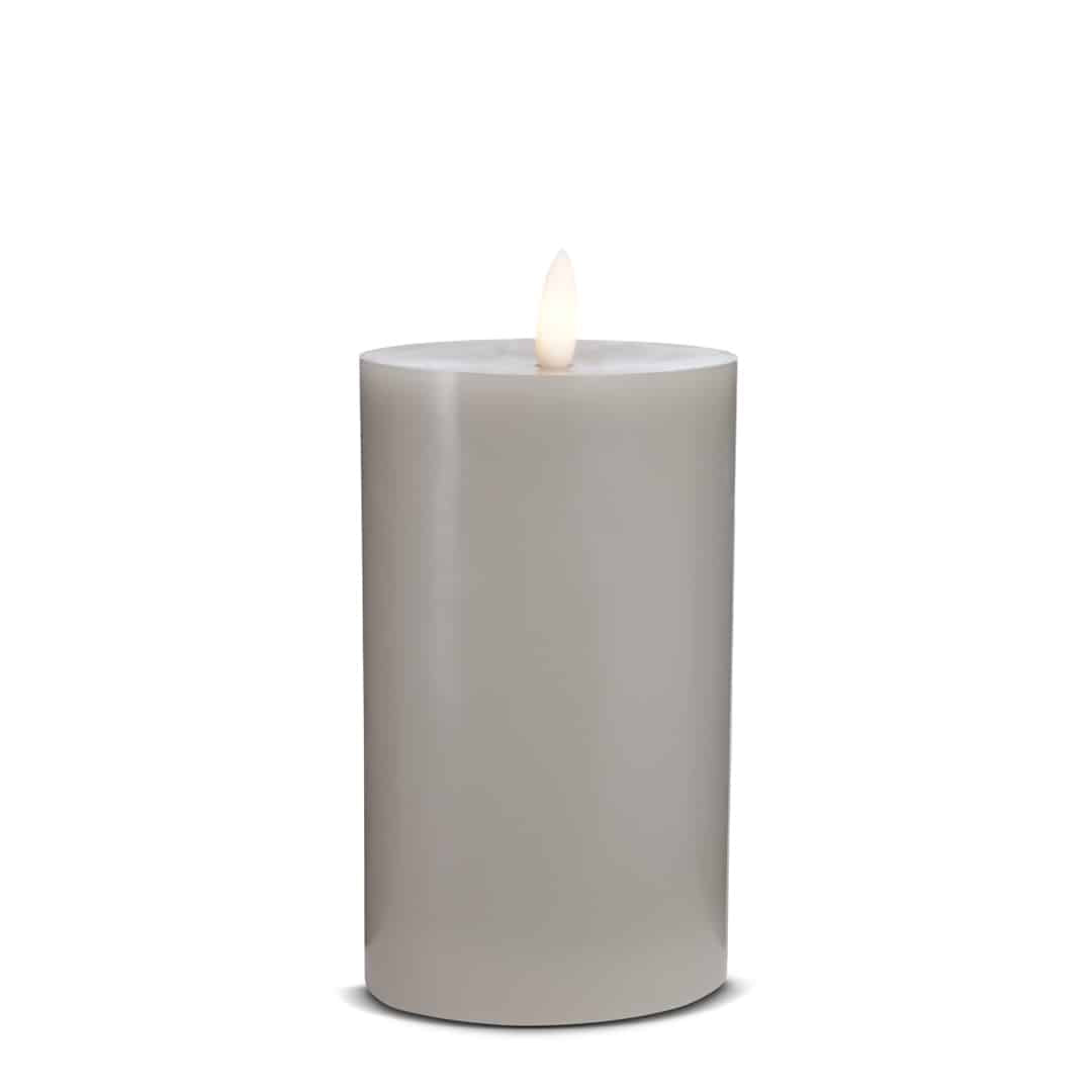 LED Candle (1 piece) with realistic 3D flame 7.5 x 15 cm | Kalsten