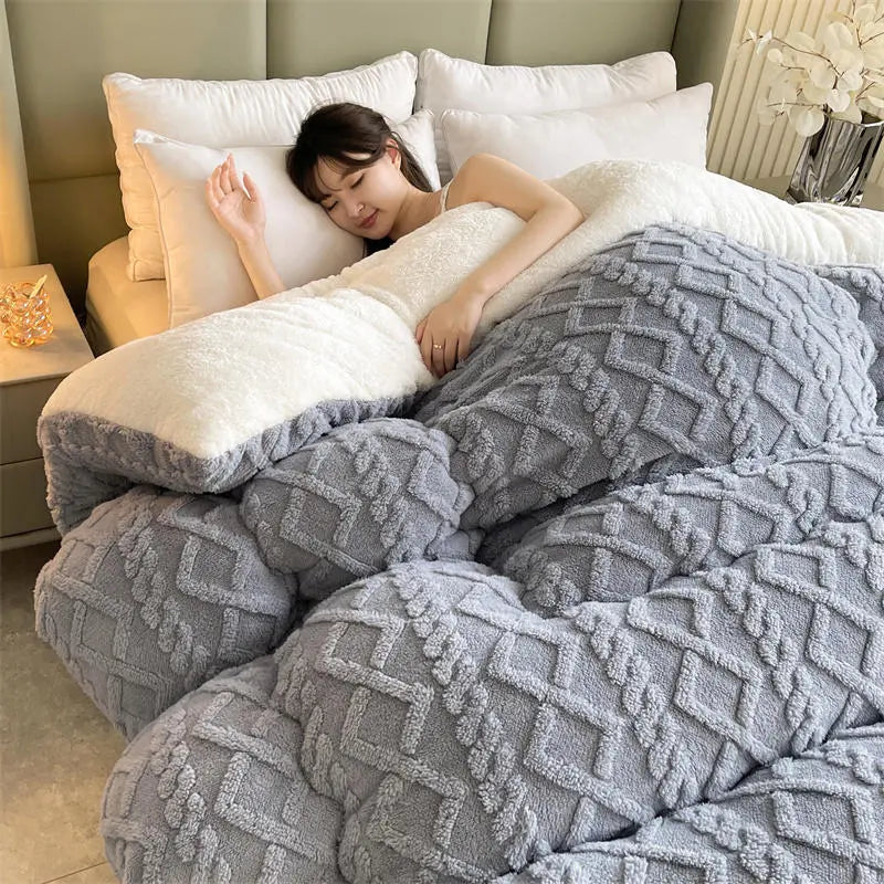 SereneSleep Winter Duvet Cover - Luxury Cashmere Fleece Duvet for Ultimate Winter Comfort Kalsten