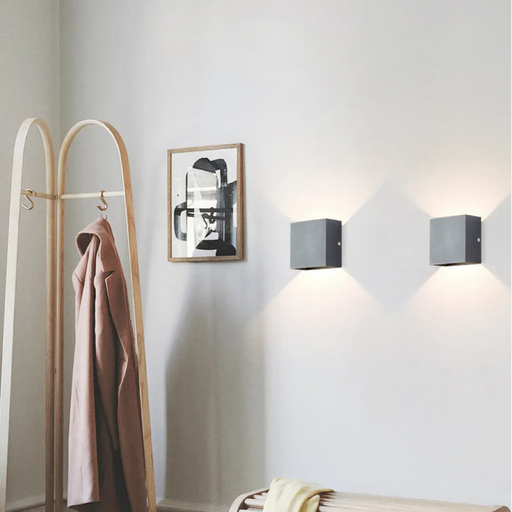 Black Aluminum Outdoor LED Wall Fixture Noxord