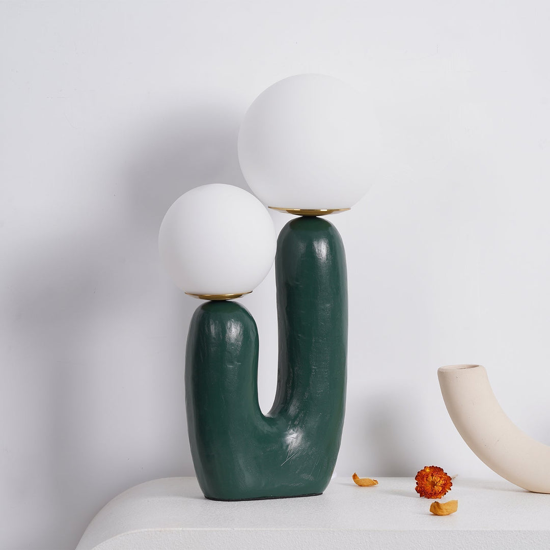 Contemporary Style Table Lamp with Natural Accent | Kalsten