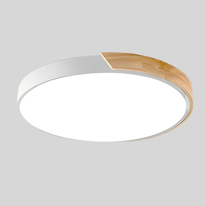 Modern Recessed Wood LED Ceiling Lamp Noxord