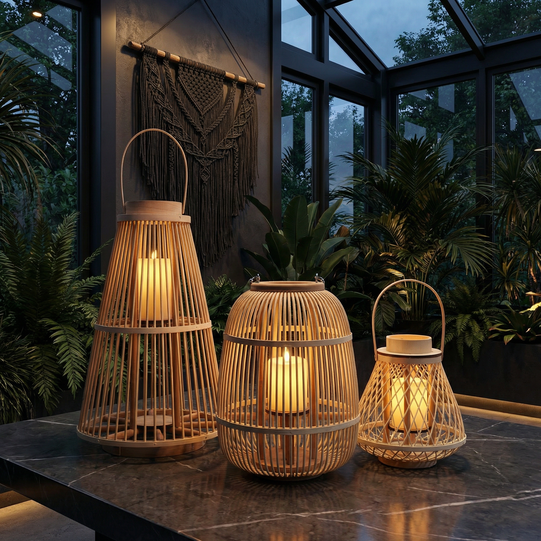 Rattan Lanterns Kalsten