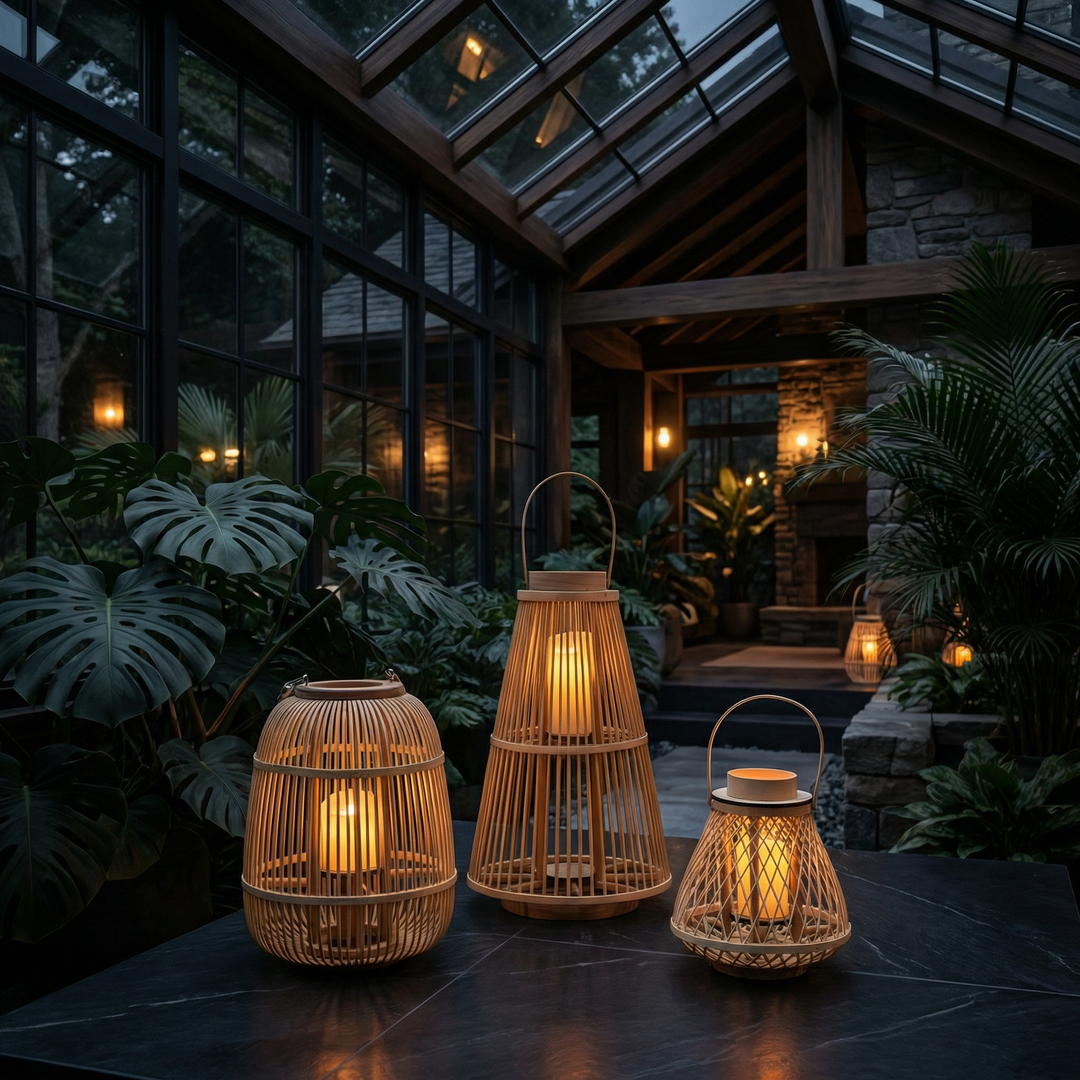 Rattan Lanterns Kalsten