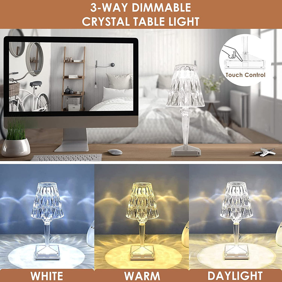 CrystaLamp - LED Table Lamp made of Diamond Crystal | Noxord
