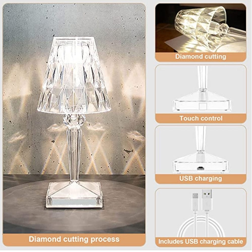 CrystaLamp - LED Table Lamp made of Diamond Crystal | Noxord