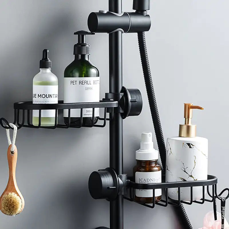 AquaGrip Shower Curtain – Rustproof & Space-Saving