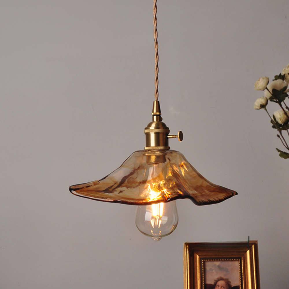 Vintage Glass Pendant Ceiling Lamp Noxord