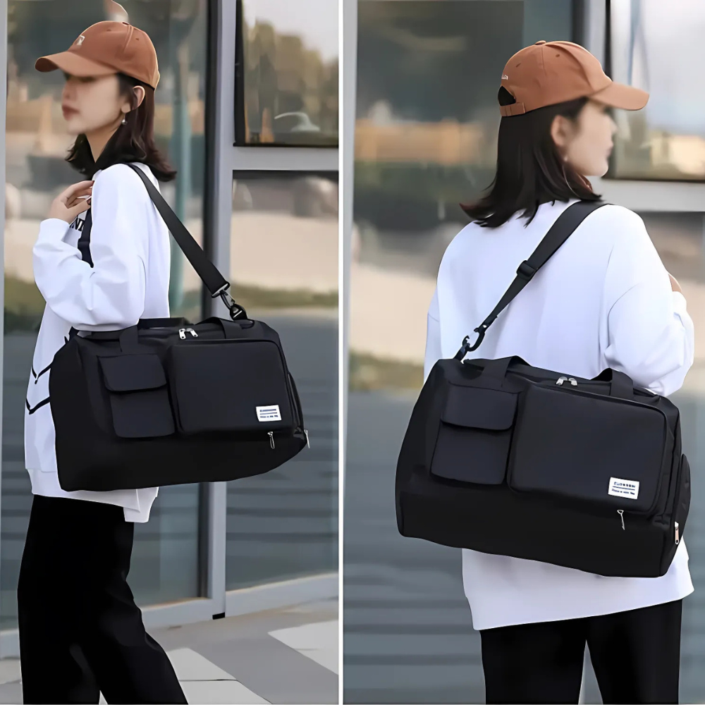 Unisex Large Travel Duffle Bag | Lightweight Multi Pocket Noxord