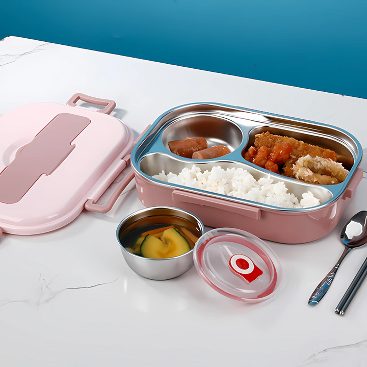 Stainless Steel Bento Lunch Box Compartments Noxord