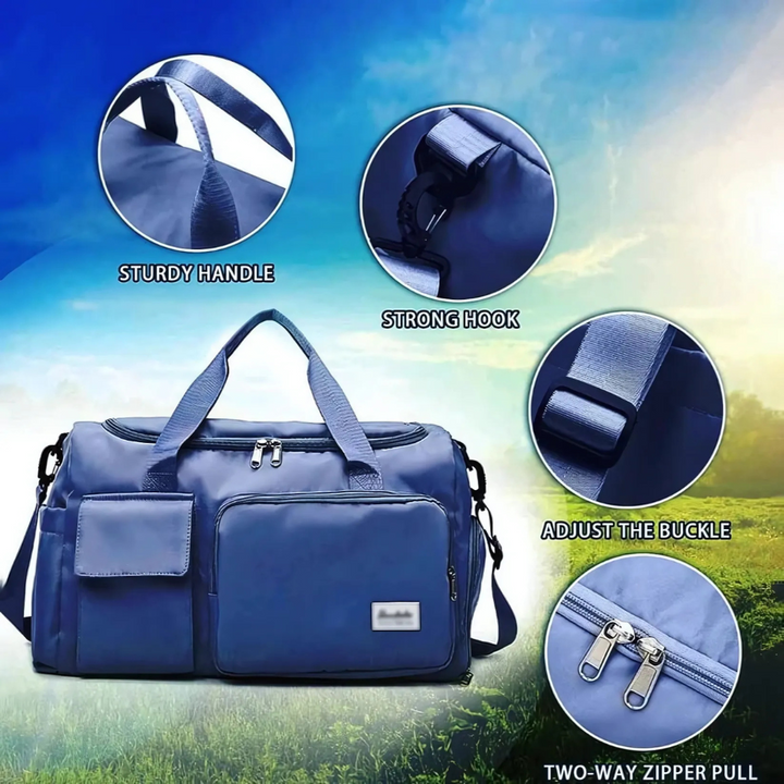 Unisex Large Travel Duffle Bag | Lightweight Multi Pocket Noxord