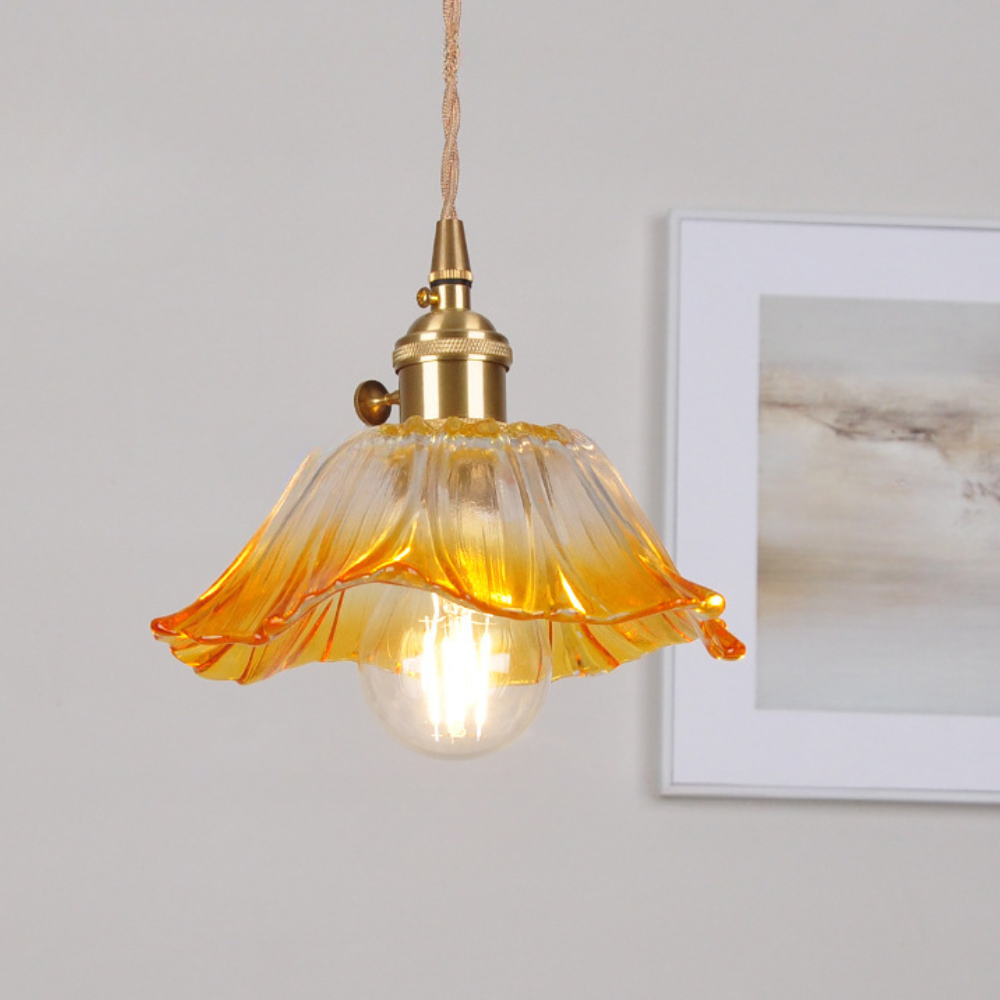 Vintage Glass Pendant Ceiling Lamp Noxord