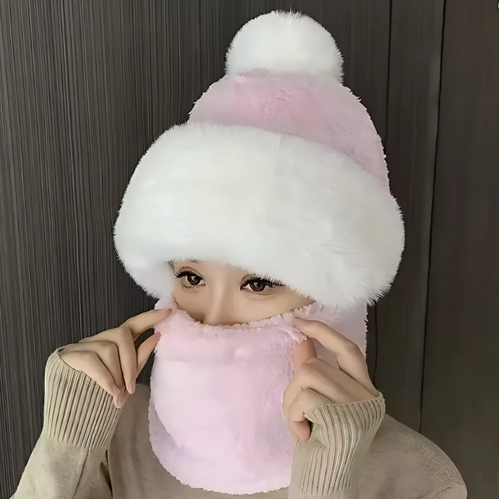 Winter Faux Fur Hat Scarf Set Noxord