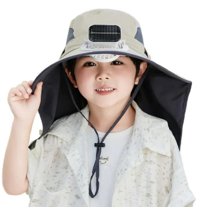 Adjustable Kids Solar Fan Hat | Kalsten