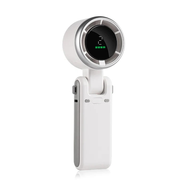 Foldable Handheld Turbo Fan with Digital Display | Kalsten