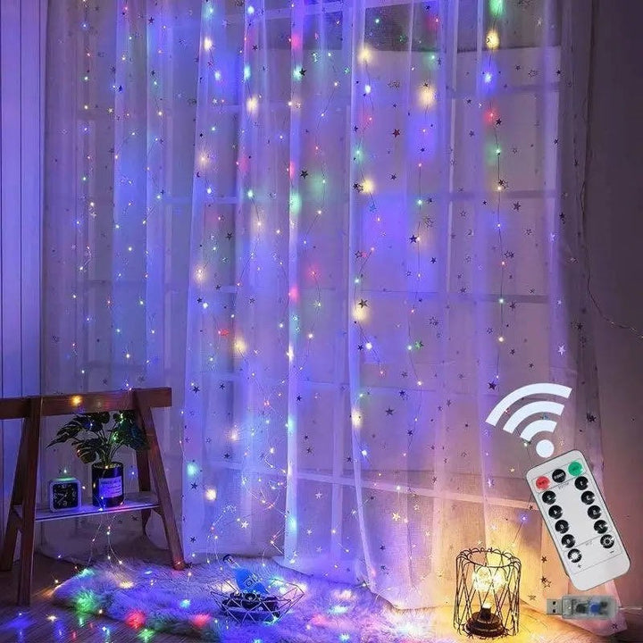 Noxord | Curtain LED Lights with Remote, USB Powered