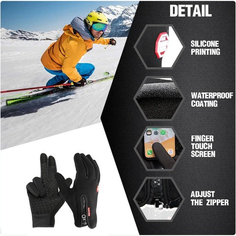 Unisex Heated Thermal Gloves for Winter Outdoors