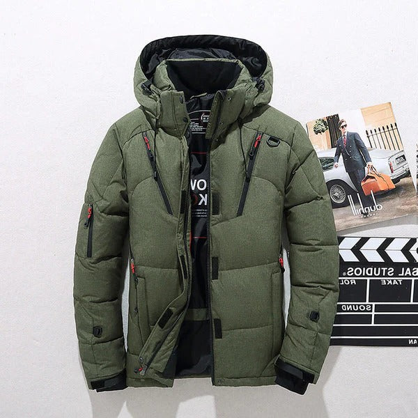 Kalsten | Insulated Duck Down Jacket – Removable Hood Winter Zip Coat