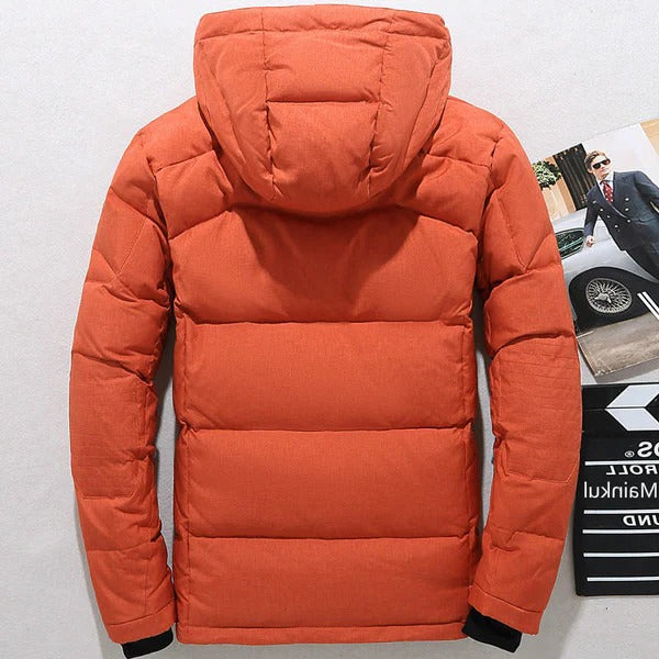 Kalsten | Insulated Duck Down Jacket – Removable Hood Winter Zip Coat