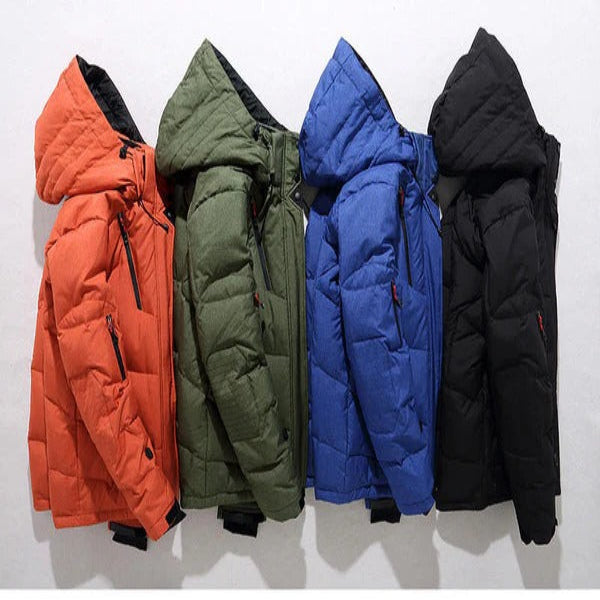 Kalsten | Insulated Duck Down Jacket – Removable Hood Winter Zip Coat