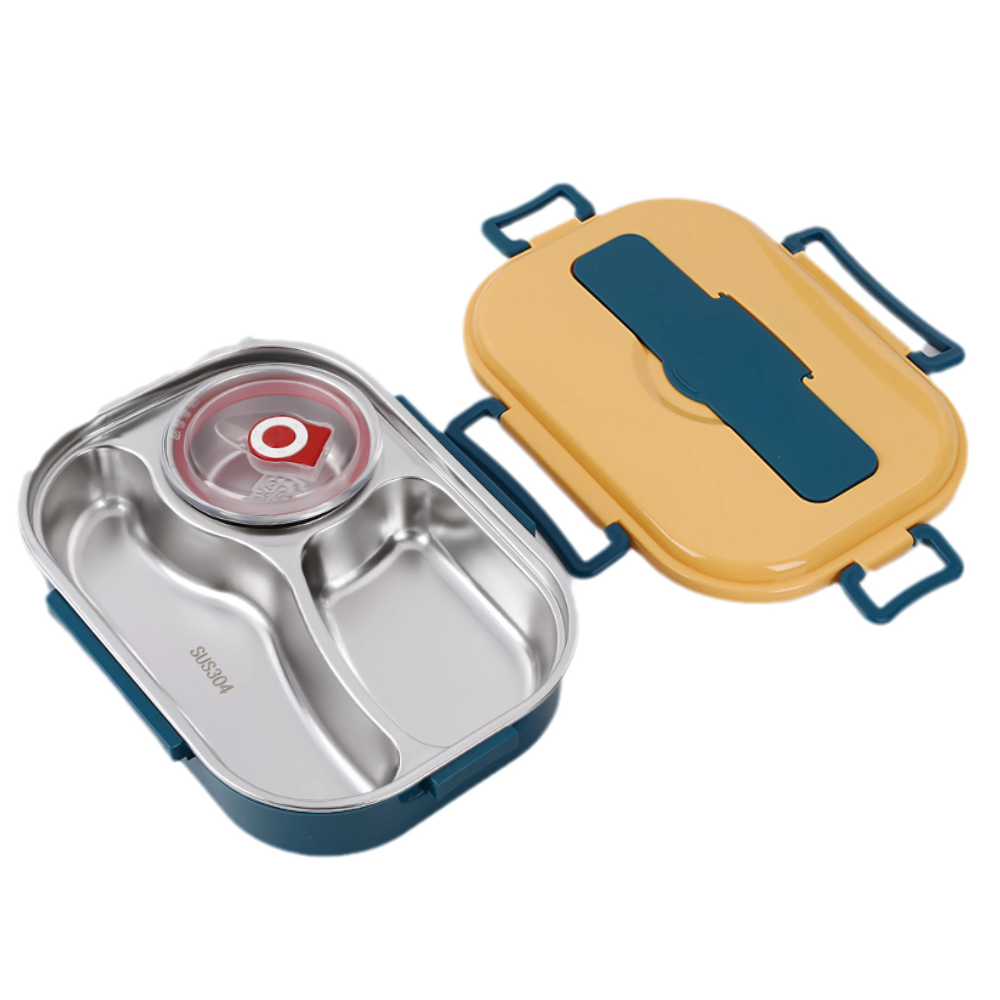 Stainless Steel Bento Lunch Box Compartments Noxord