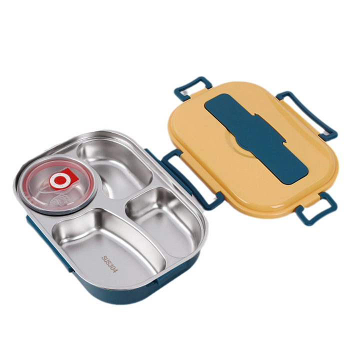 Stainless Steel Bento Lunch Box Compartments Noxord
