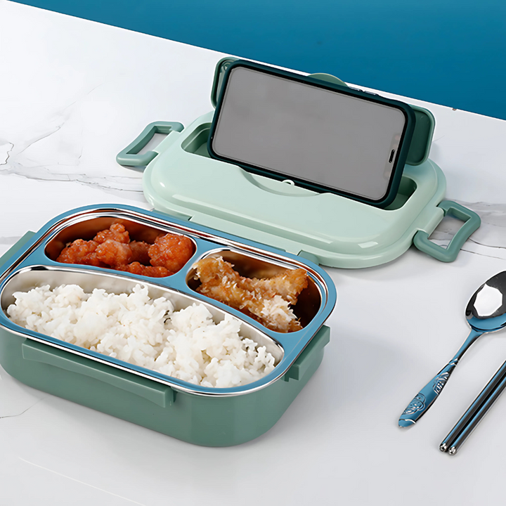 Stainless Steel Bento Lunch Box Compartments Noxord