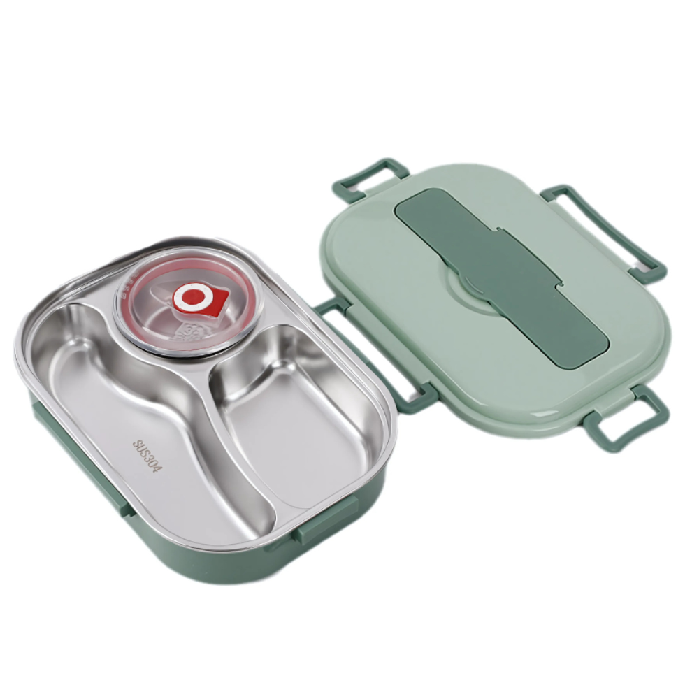 Stainless Steel Bento Lunch Box Compartments Noxord