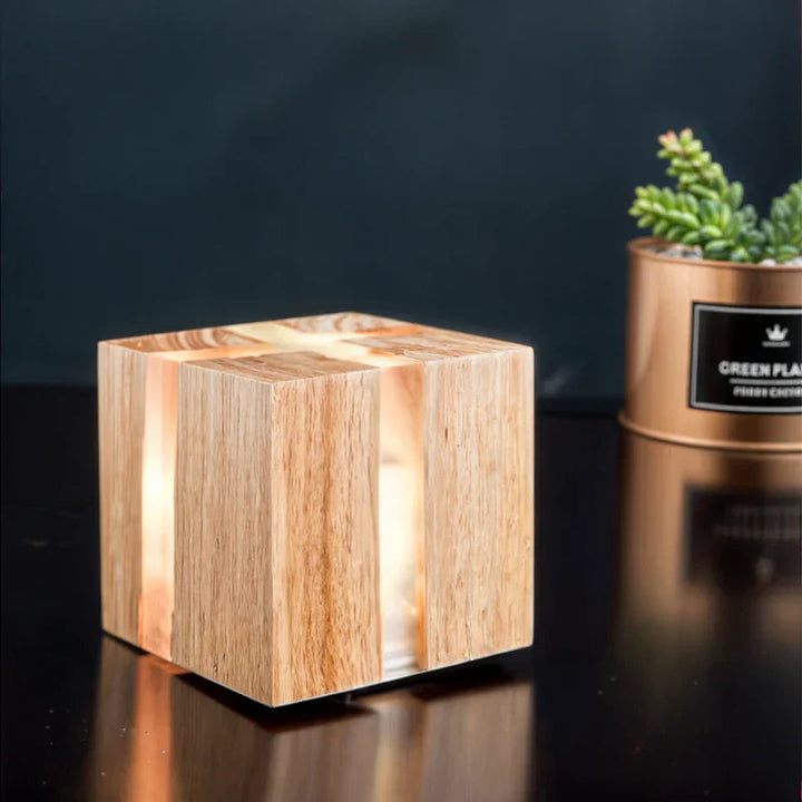 CrackLumen - Unique rustic cracked table lamp Kalsten