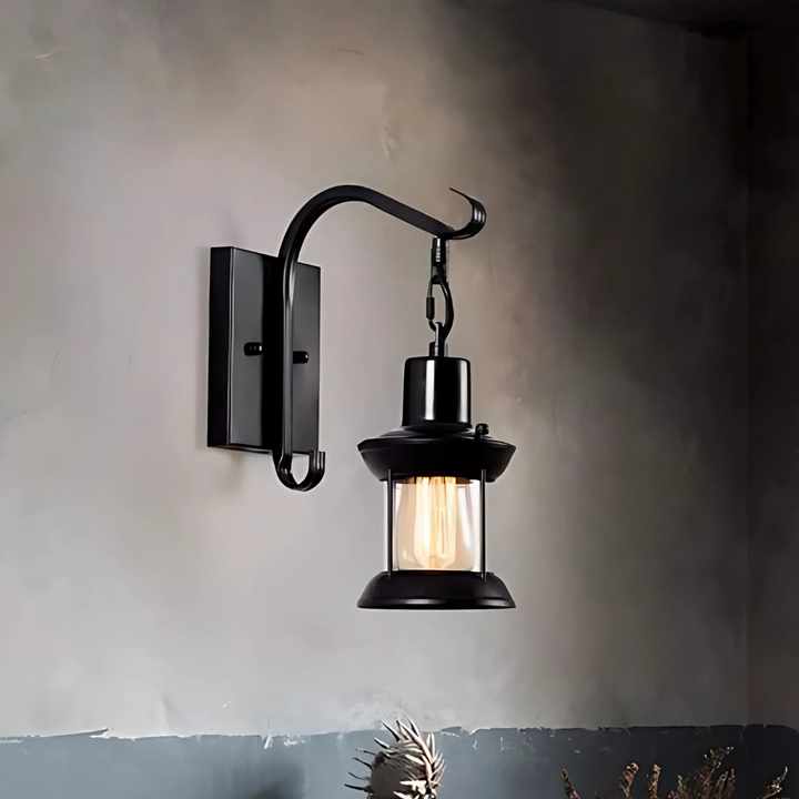 Vintage Glass Shade Wall Lamp Noxord
