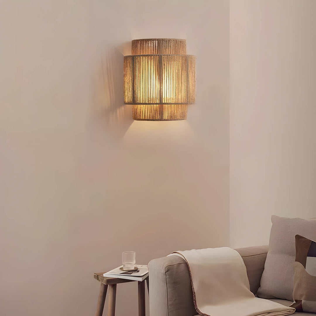 Minimalist Rope LED Wall Lamp – Warm Light