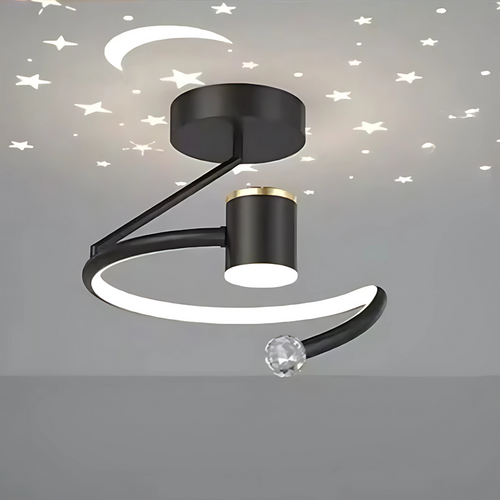 Modern LED Ceiling Lamp with Star Effect