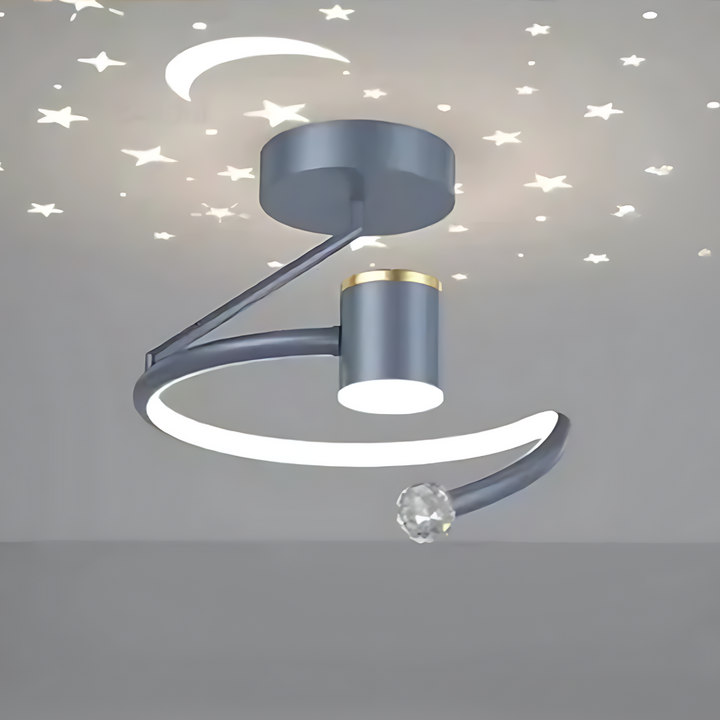 Modern LED Ceiling Lamp with Star Effect