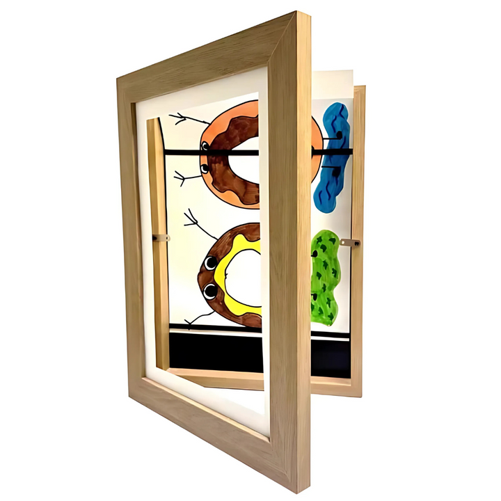 Wooden Hinged Art Display Photo Frame Noxord