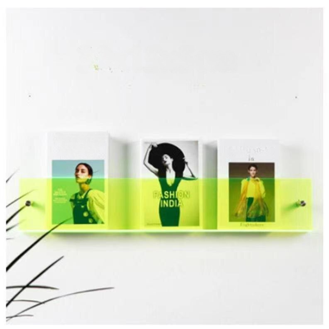 Kalsten | Wall Shelf Clear Acrylic Magazine Holder