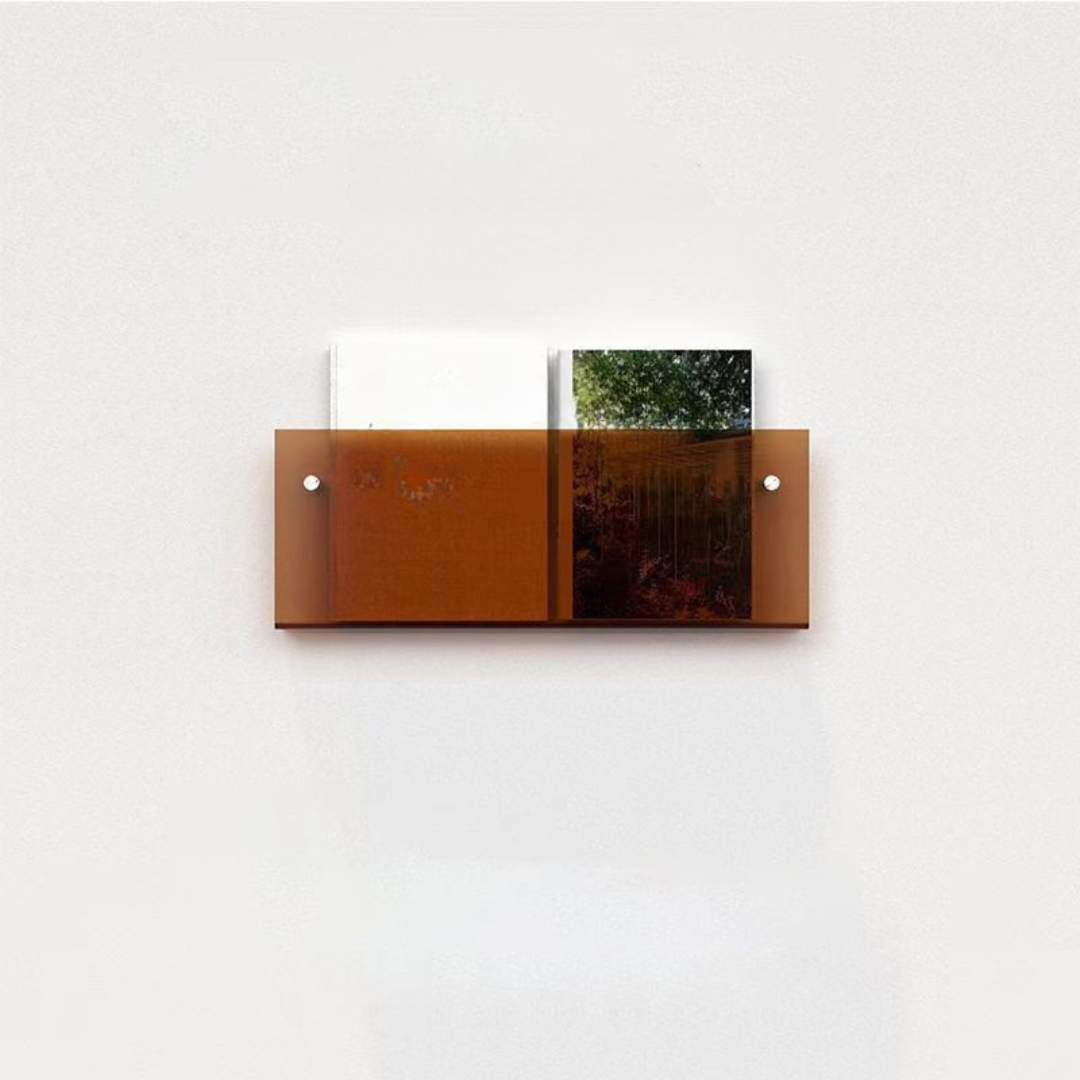 Kalsten | Wall Shelf Clear Acrylic Magazine Holder