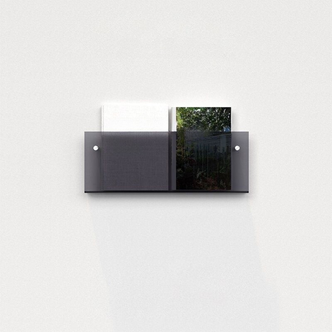 Clear Acrylic Wall Magazine Shelf Kalsten