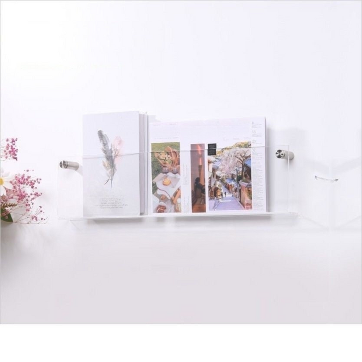 Kalsten | Wall Shelf Clear Acrylic Magazine Holder