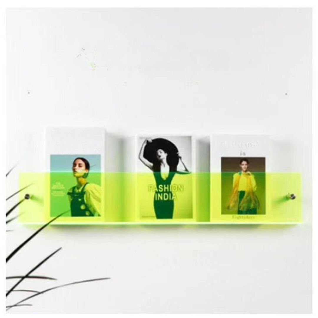 Kalsten | Wall Shelf Clear Acrylic Magazine Holder