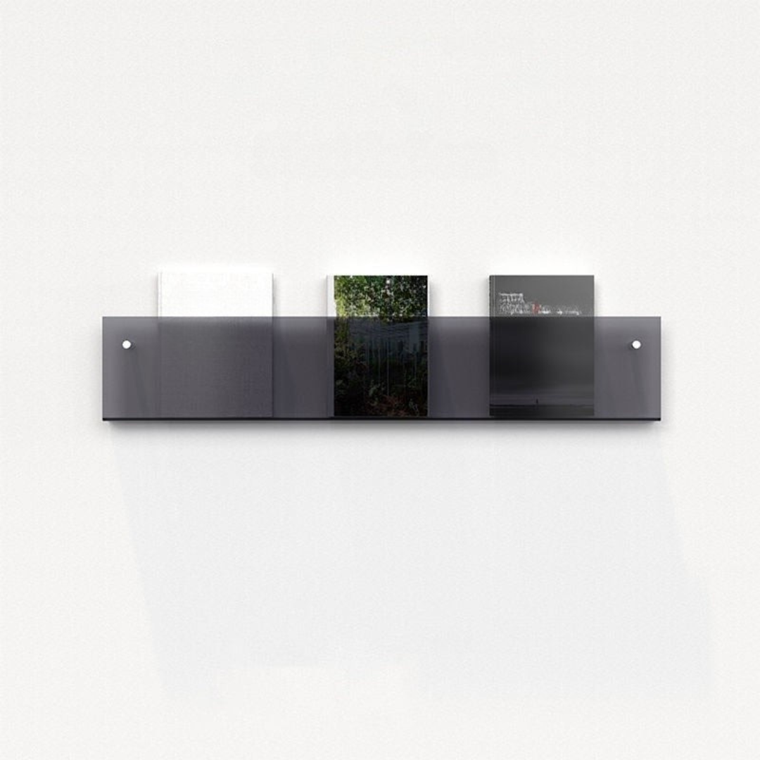 Kalsten | Wall Shelf Clear Acrylic Magazine Holder