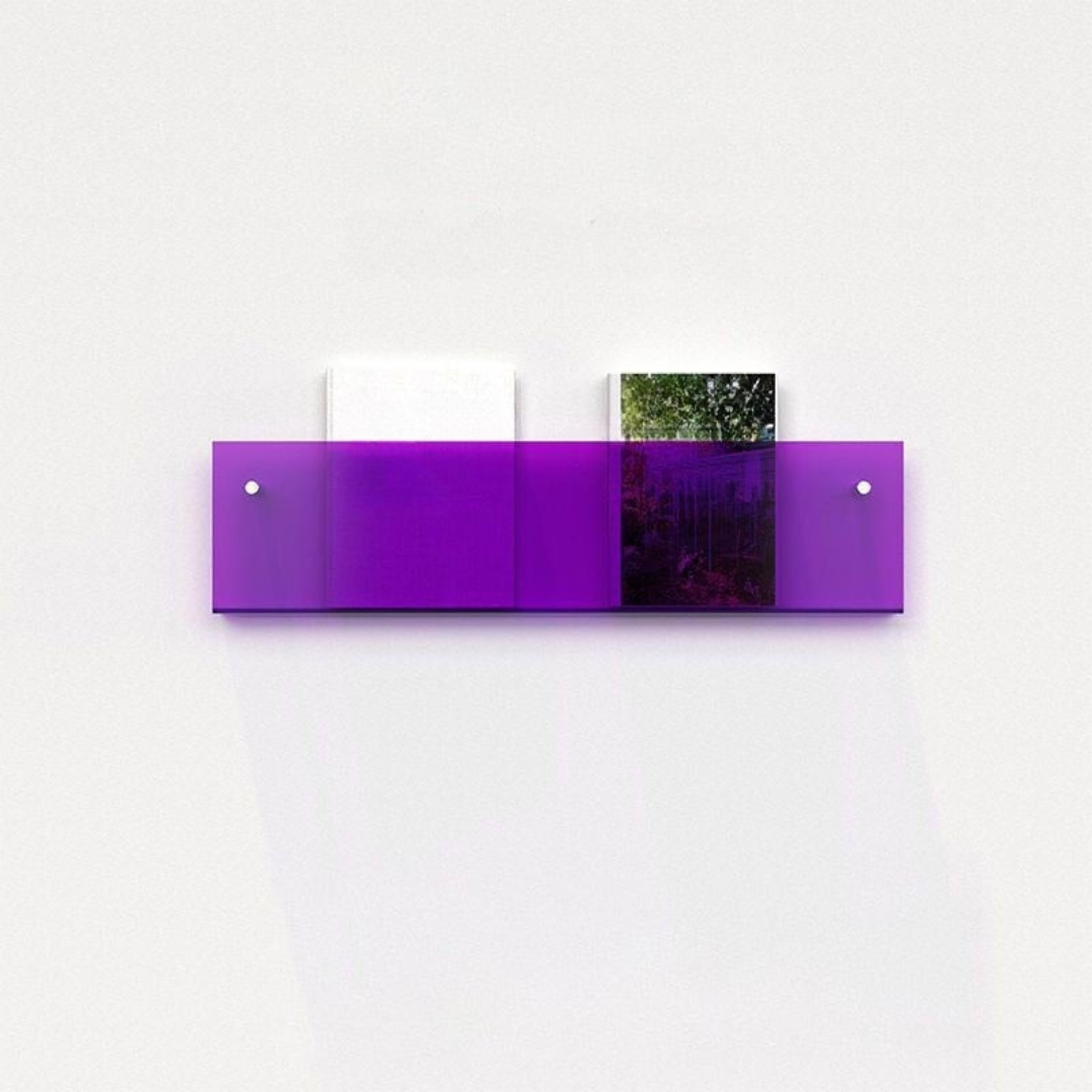 Kalsten | Wall Shelf Clear Acrylic Magazine Holder